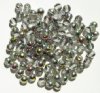 50 6mm Round Rainbow Vitrail Glass Beads